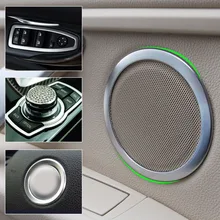 DWCX панель оконного переключателя+ динамик+ кольцо рулевого колеса+ мультимедийная Кнопка внутренняя отделка крышки для BMW 3 серии F30 F34 320i