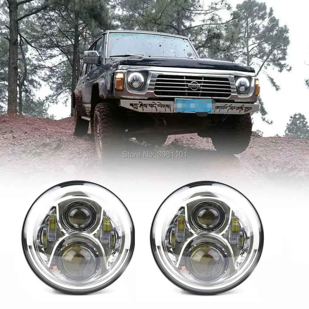 

7"Car-styling Projector LED Headlight High/Low Beam with White DRL Yellow Turn Signal for 2007-2014 Jeep Wrangler JK 2/4 Doors