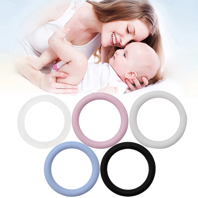 

5Pc Food Quality BPA Free Clear Silicone O-rings Baby Pacifier Clips Pacifier Chupeta Pacifier Clips