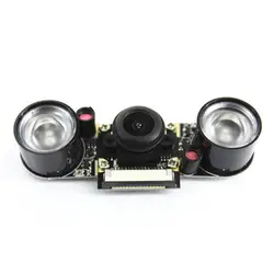 Камера ночного видения рыбий глаз 5MP 130 градусов фокусное расстояние регулируемая камера для Raspberry Pi 3B/Plus