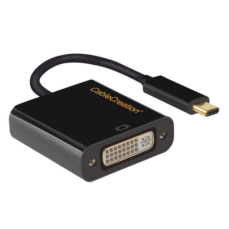 Type C to DVI Adapter USB-C to DVI Converter Cable for The New Macbook/Chromebook Pixel/Dell XPS 13/Samsung S8/S9