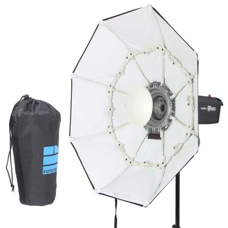 

100cm WHITE Portable Collapsible Beauty Dish Octagon Softbox Bowens Mount for Bowens godox studio flash