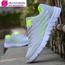 Men Casual Shoes Brand Men Shoes 2017 Summer Lace Up Air Mesh Bleathable Flat Shoes Sapatas Dos Homens A-8298 green