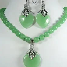 Бусины из натурального материала натуральное благородное потрясающее изящное украшение из зеленого камня сердце любовь кварц тонкий 925 Серебряные часы Крылья Женщины королева