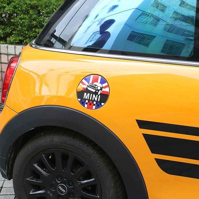 1pcs KK Car fuel tank cap decorative stickers Body car styling Badge Auto Accessories for BMW MINI cooper one+ S JCW F55 F56 | Автомобили