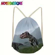 Jurassic World Drawstring Bag Boys Girls Kawaii Female Women Storage Bags Dinosaurs Shoulder Bags Women’s Casual Mochila New