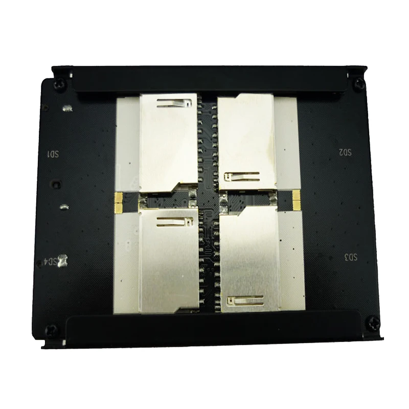 

Factory price 4 SD SATA adapter memory SDHC MMC SD to SATA converter ssd Card reader & raid quad