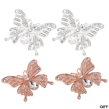 

Shoe Clip Butterfly Glitter Rhinestone Luxury Fashion DIY Shoes Wedding High Heel Bridal Shoes Decoration