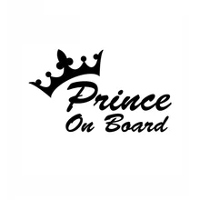 

Prince On Board Baby Boy Window External Car Sticker Styling Accessories JdM