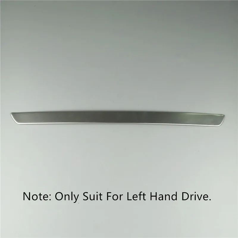 Автомобильный копировальный ящик для хранения, отделка полосок для Mercedes Benz C Class W205 GLC X253-17 LHD из нержавеющей стали, аксессуары для интерьера - Название цвета: Silver