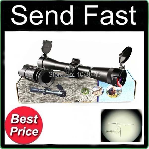 Best price at $256 Cheap BOM3 P4X32L rifle scopes for hunting scopes 20mm Free Mounts