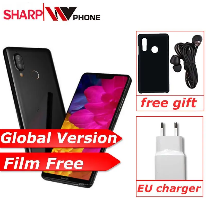 Глобальная версия SHARP AQUOS S3 4 GB 64 Quick Charge 3 0 Смартфон Snapdragon 630 Octa Core 6 'ཌMP NFC 3200 MAH