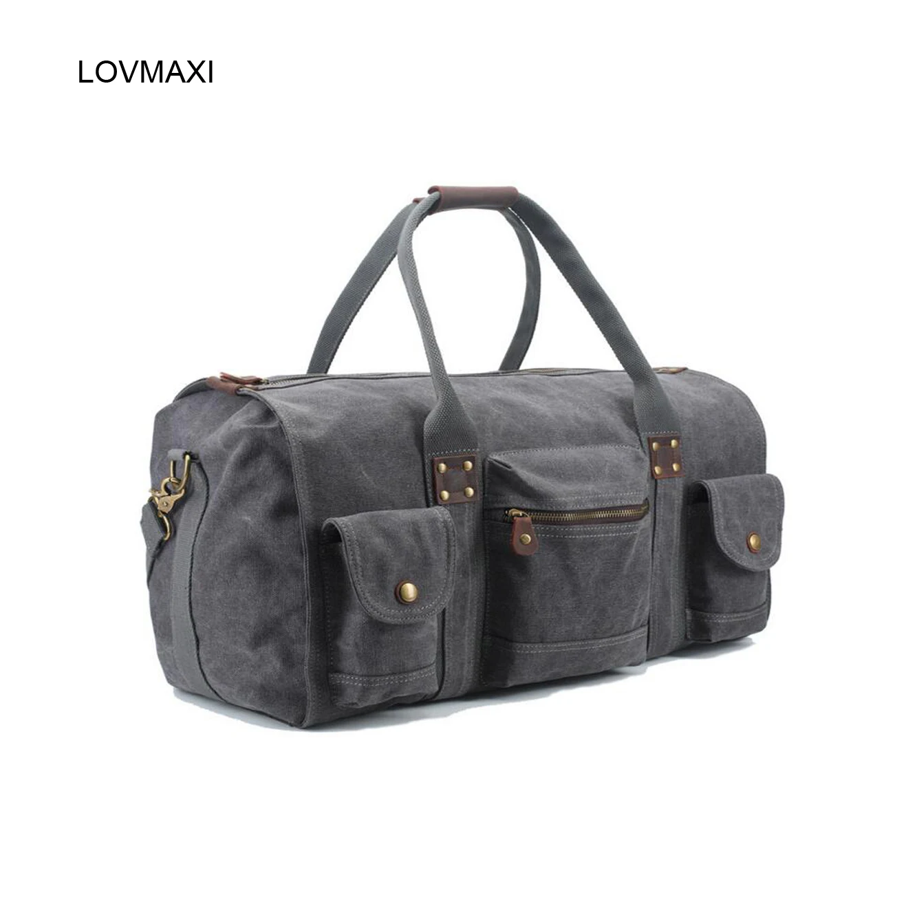 

LOVMAXI New Man's canvas casual large travel bags vintage fashion big travel bag business messenger bags
