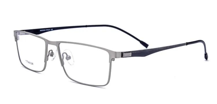 Business Full Rim Titanium Spectacle Man Eligible For Progressive Bifocal Single Vision Minus Square Korean Glasses Frames Itao - Цвет оправы: Silver