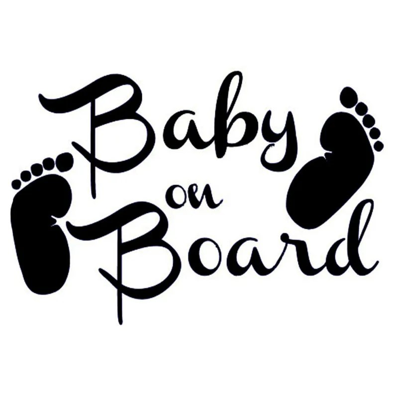 Download 14*9.5CM BABY ON BOARD Vinyl Cartoons And Art Words Car ...