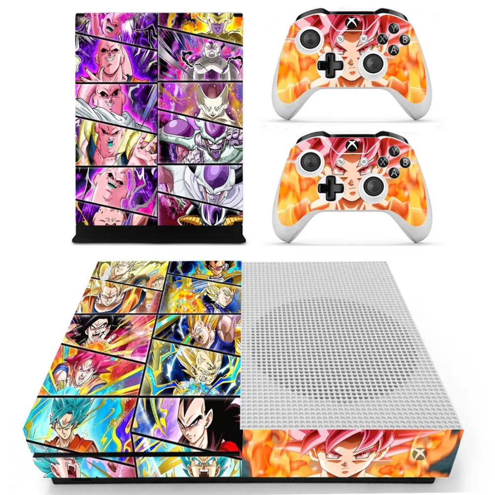 Dragon Ball Z Super Son Goku наклейка на кожу для Xbox One S консоль и контроллеры для Xbox One тонкая кожа стикер s винил