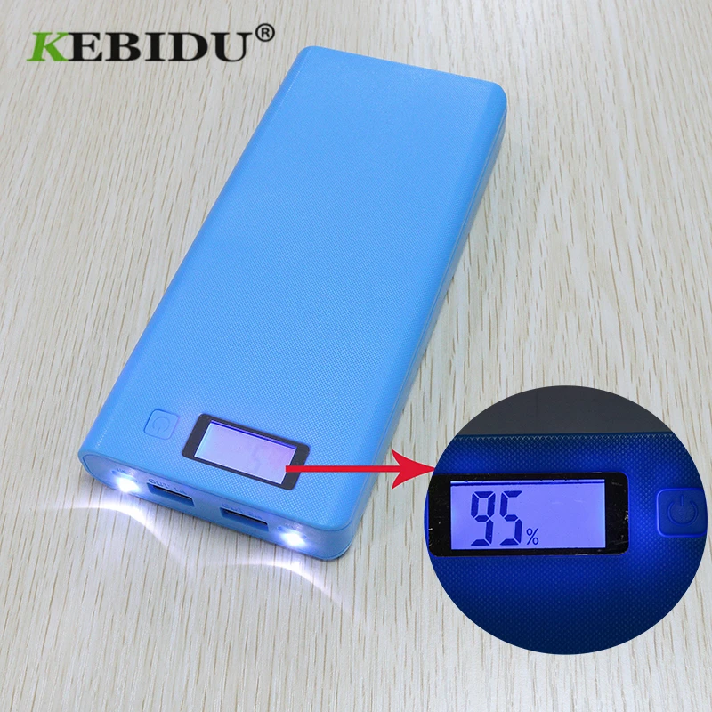 

Kebidu 5V Dual USB 18650 Power Bank Battery Box DIY Shell Case Mobile Phone Charger For iphone6 Plus S6 xiaomi Wholesale
