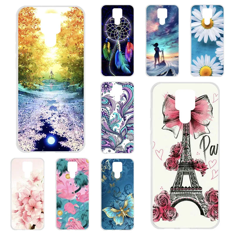 

Soft TPU Phone Case For Ulefone Power 6 Case Silicone Capa For Ulefone Power6 Cover Floral Painted Bumper Back Fundas Coque 6.3"