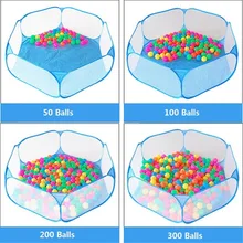 Детский бассейн с шарами яма открытый Крытый манеж портативная детская игровая палатка детская игрушка океан шары бассейн с переноской Tote
