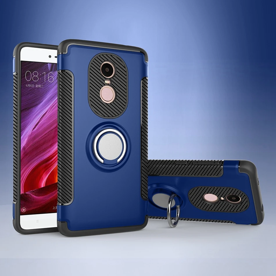 Fitted Case for Xiaomi Redmi Note 4X Magnetic Car Holder Case Finger Ring Stand Cover for Xiaomi Redmi 5 4X 4A Note 5 Pro Coque (10)