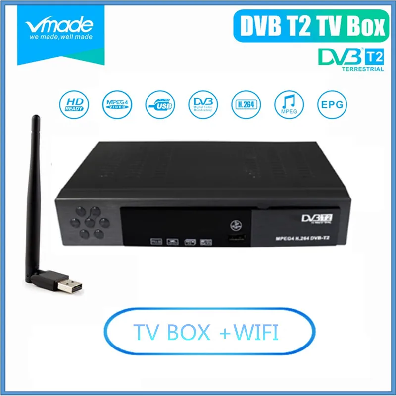 DVB T2 FULL HD 1080P ТВ приемник 8902 цифровой заземление + USB wifi ключ поддержка MPEG-2/4 H.264 HDMI