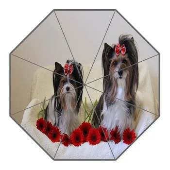 

New Arrive Custom yorkshire terrier dog Umbrellas Creative Design High Quality Foldable Rain Umbrella