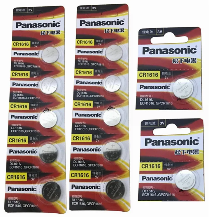 12pcs Panasonic 100 Original CR1616 Button Cell Battery For Watch Car
