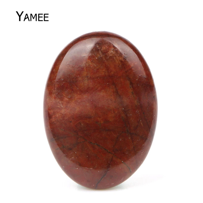 

5PCS/LOT 18*25mm Flat Oval Red Turquoises Loose Beads Natural Stones For Jewelry Craft Making DIY Charm Bracelets Necklaces Gift