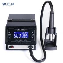 WEP 993D 1300 Вт микрокомпьютер температурная паяльная станция с ЖК-сенсорным экраном Бессвинцовая паяльная станция 500 Цельсия Тепловая пушка