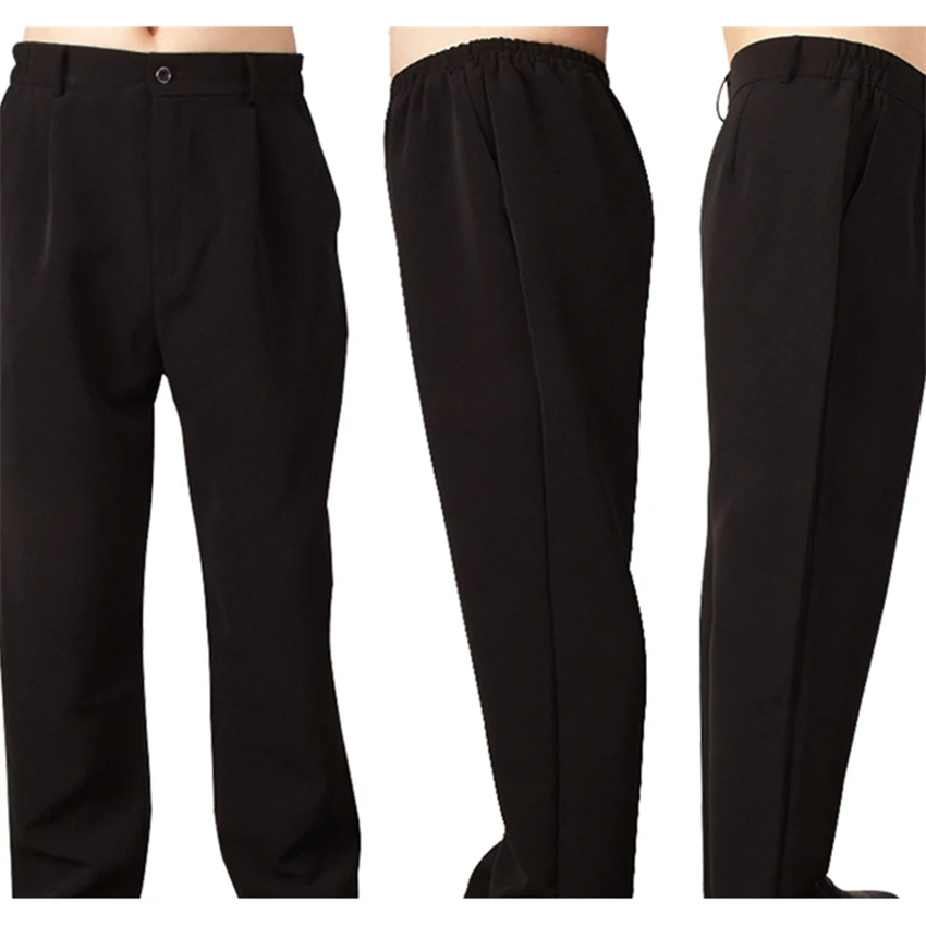 Kitchen Baggy Trousers Chef Working Pants Restaurant Staff Black Uniform Slacks