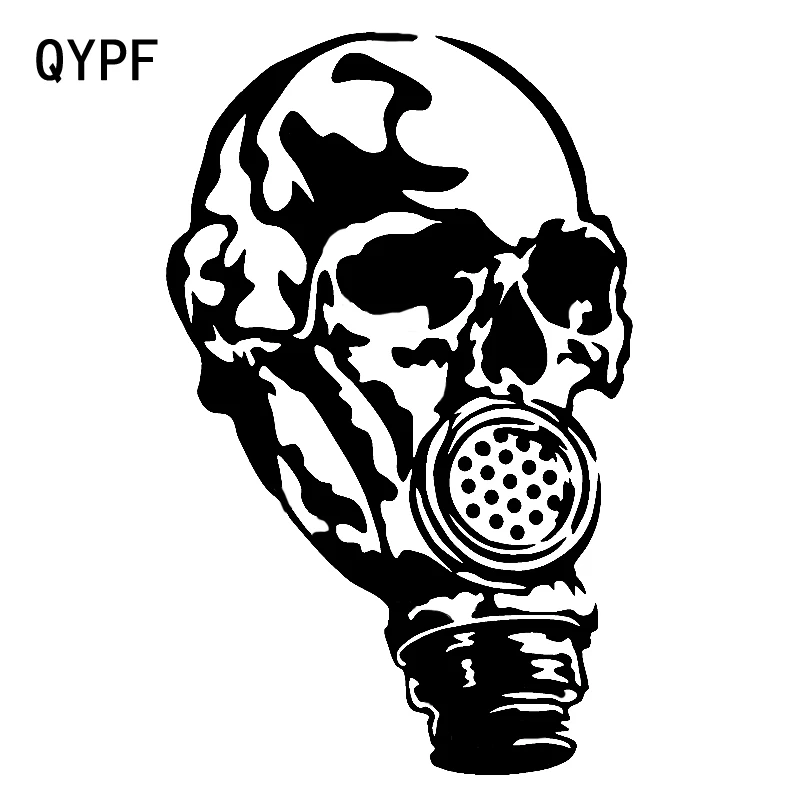 QYPF 11 8 см * 18 6 интересные маски черепа Графический стикер автомобиля