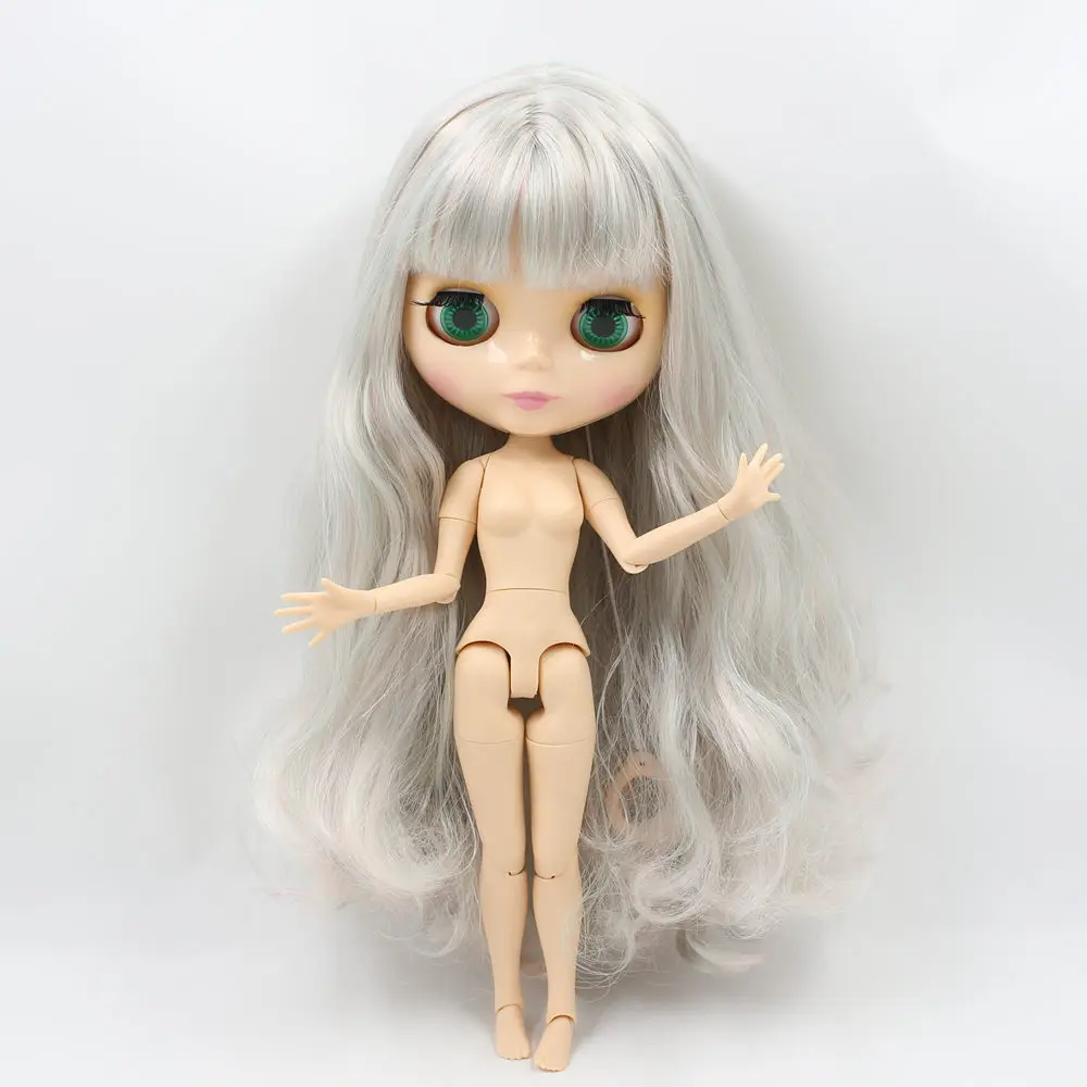 like the picture Ледяной обнаженный завод Blyth Кукла № 4006/1010(280) мятный микс серые волосы белая кожа суставное тело Neo 1/6 BJD Pullip Licca Jerryberry - Цвет: like the picture