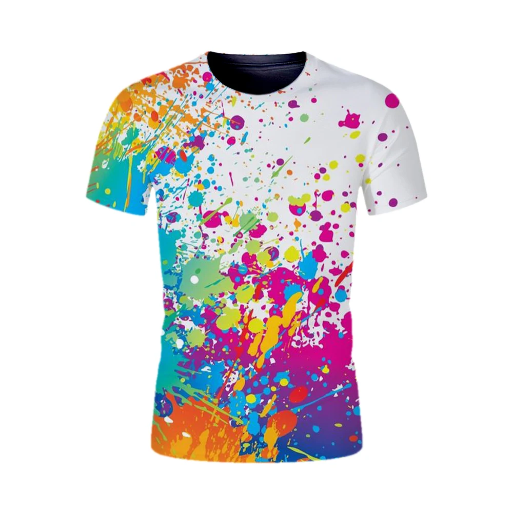 

Hot Sale 3D Colourful Tshirts Mens Hipster T-Shirt Teens T Shirts Boys Tops Male Hipster Tee Shirt Pullover Women Clothes Blusas