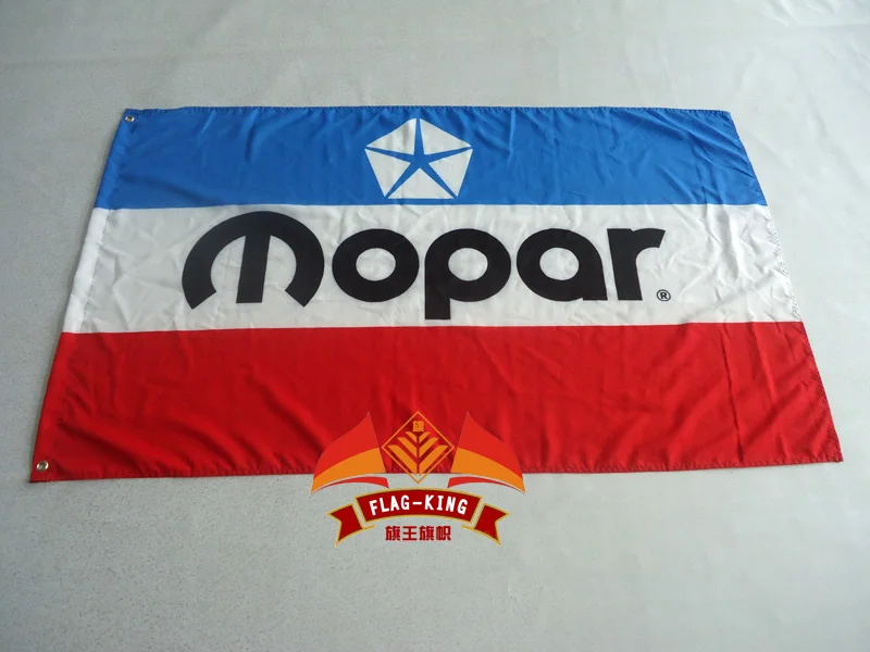Винтаж MOPAR красный белый синий флаг 3x5 футов баннер 100D полиэстер флаг латунные втулки