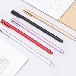 Моделирование металлическая гелевая ручка 0,5 мм Карамельный цвет обычные ручки творческий пластиковые ручки для письменные