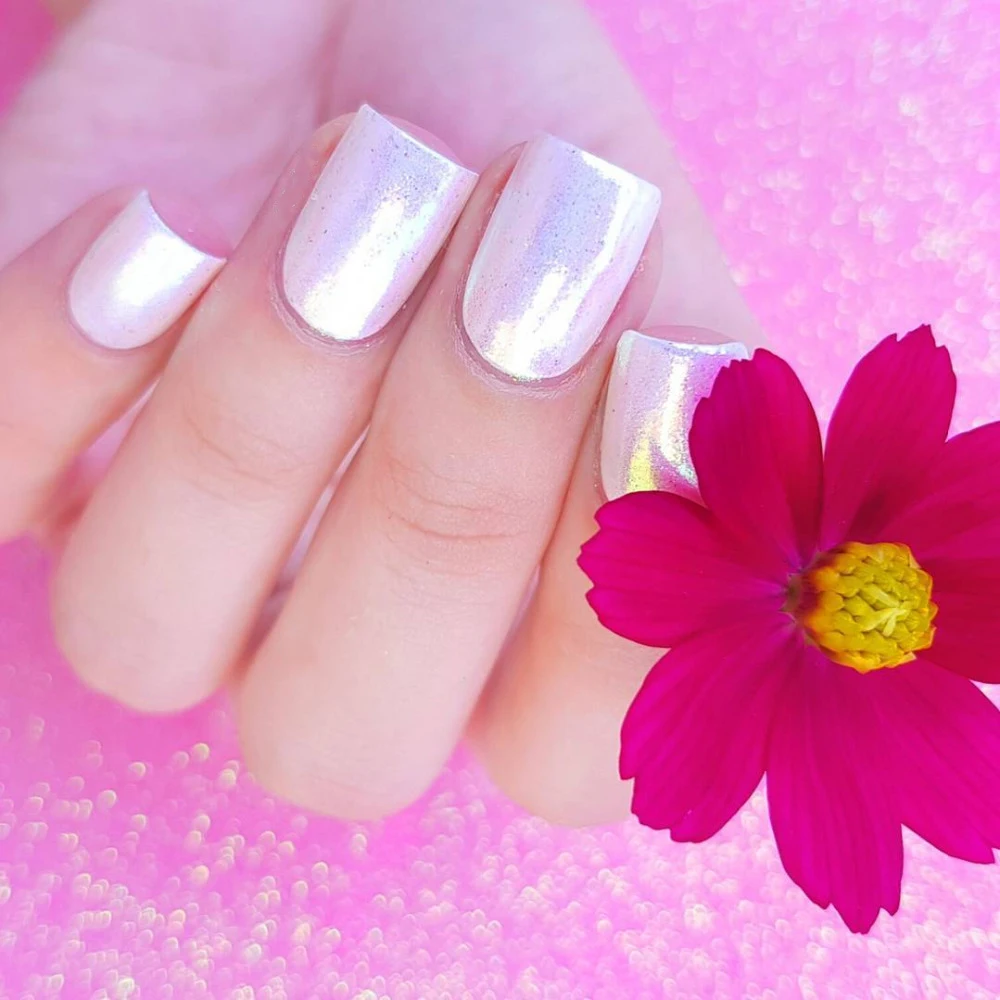 

Chrome Nail Powder 0.2g Colorful Pearl Chameleon Pigment Powder Manicure Nail Art Decoration