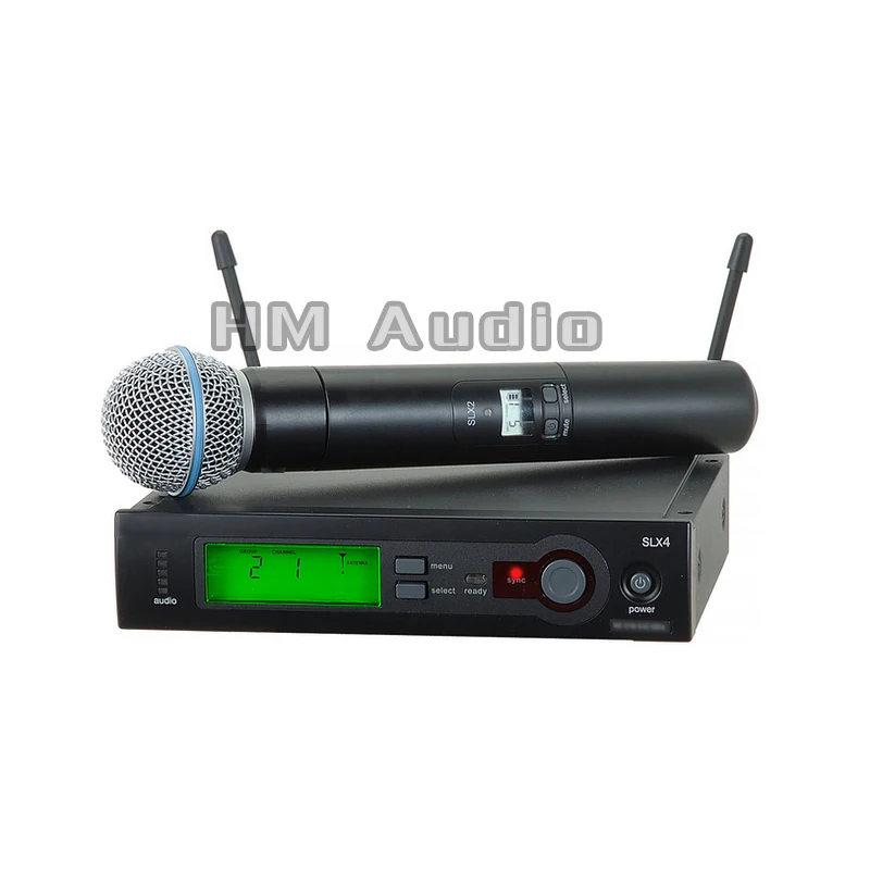 Беспроводной микрофон UHF для караоке Одноручный Голосовая система|uhf wireless