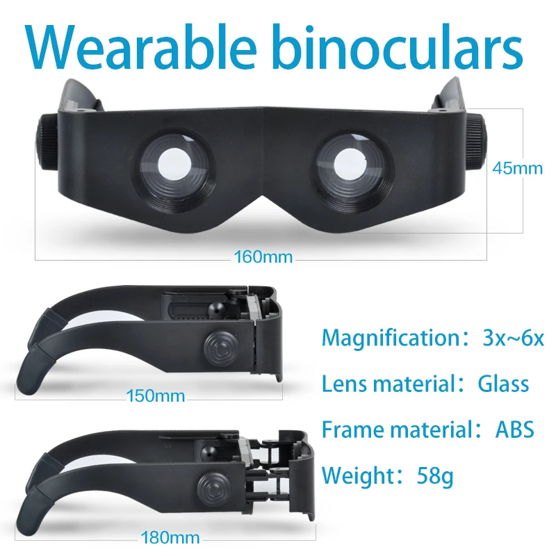Очки для рыбалки бинокль высокой четкости телескоп очки стиль носить Лупа Открытый Регулируемый Рыбалка Туризм