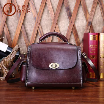 

free shipping vintage genuine leather women's handbag vegetable tanned leather women's bag one shoulder bag