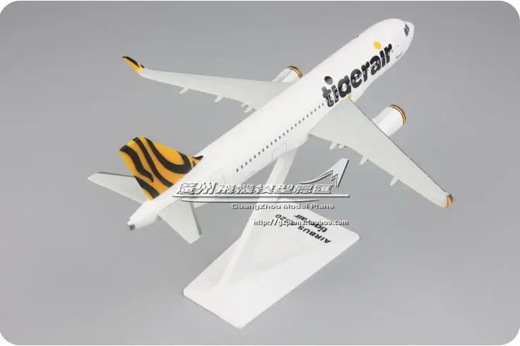 19 см Сингапур Tiger Air Airbus A320 1:200 собранные Самолеты Модель Сингапур airline модель самолета с W подставкой