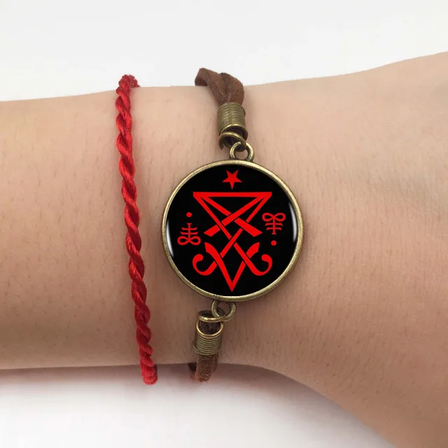 Fashion Tie Clip,Occult Sigil of Lucifer Satanic Tie Pin Statement Tie Clip Jewelry Collar Small Gift,H037