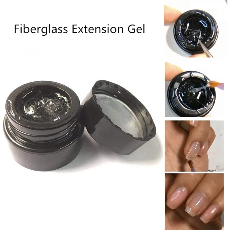 

Quick Nail Fiberglass Extension UV Gel Crystal Nails Transparent UV Builder Gel For Art Manicure Set Extension Gel