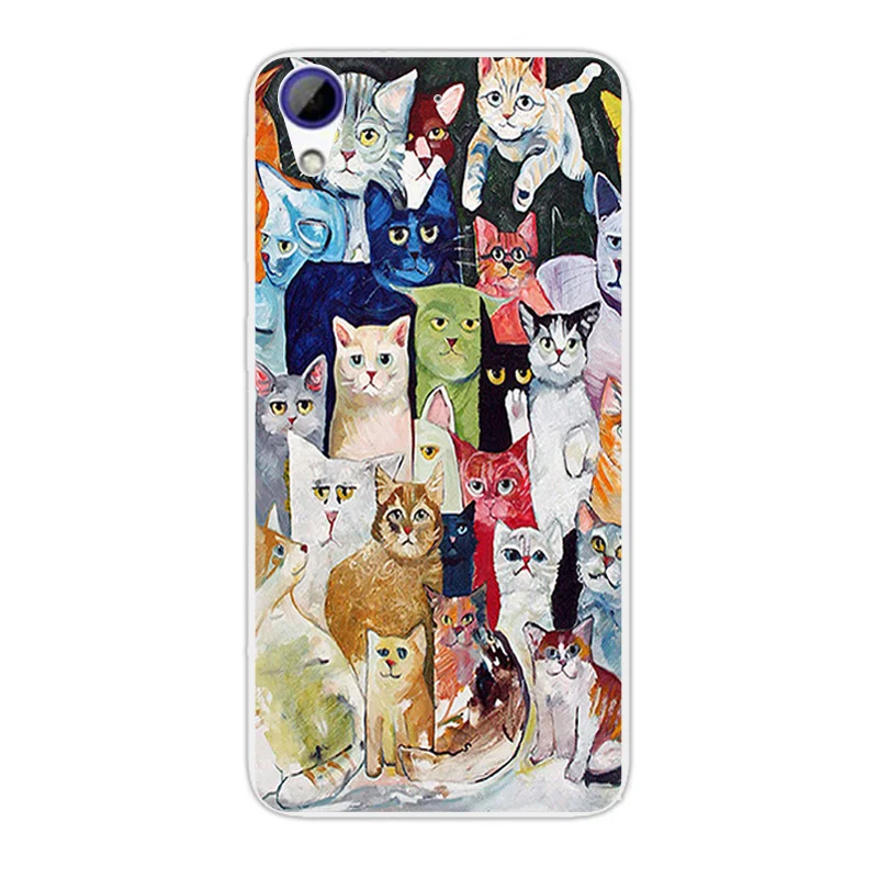 Для htc 628 чехол для htc Desire 628/htc Desire 628 Dual Sim чехол 5," Dif Cat Дизайн Прозрачный мягкий ТПУ протектор Тонкий чехол - Цвет: 17