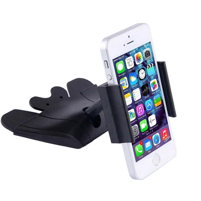 

Universal car cd holder for iphone 6 plus mobile phone 360 degrees mount holder for iphone samsung soporte movil car GPS