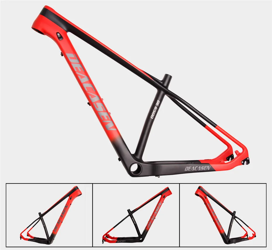 Deacasen много цветов по индивидуальному заказу Carbon mtb рама 14/15/16/17/19-горный велосипед
