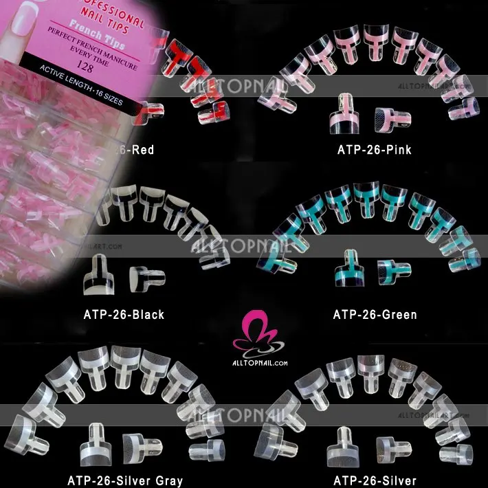 

128ct French Wrap Plus Nail Art Tips 12 Color Perfect French Manicure Every Time 200sets- FedEx&DHL FREE SHIPING