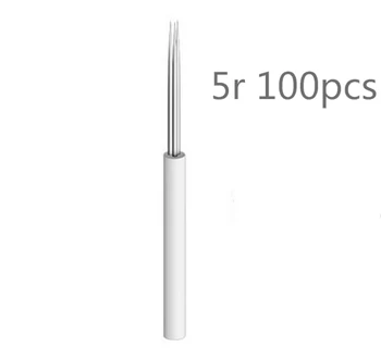

100pcs for manual pen Semi permanent makeup manual fog pen needle r5 microblading eyebrow pen needles Round 5 free shipping