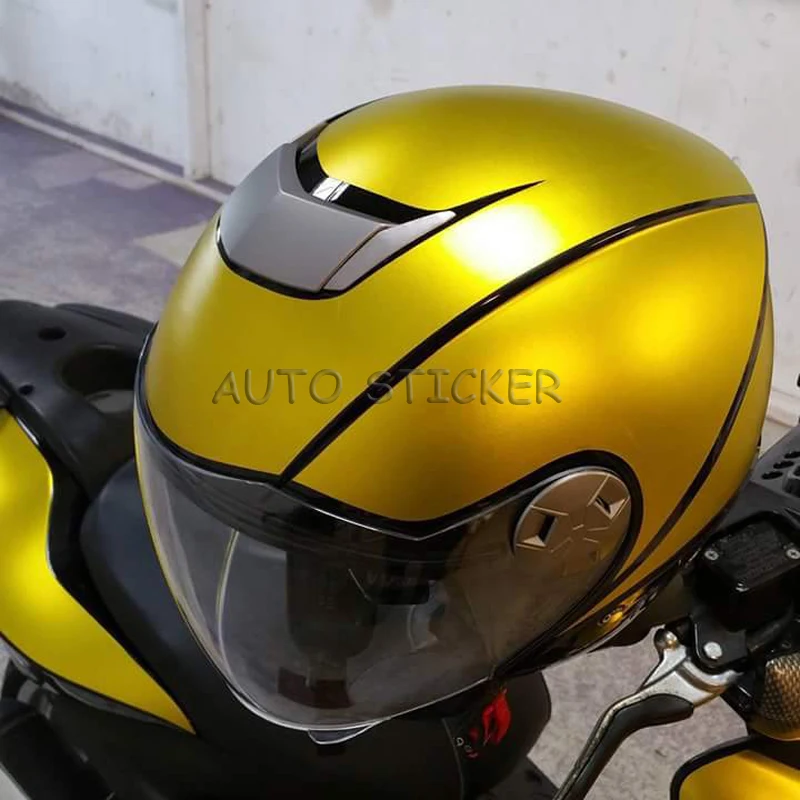 golden matte metallic chrome film1-1