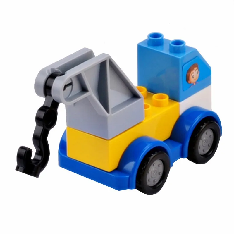 Big Size Diy Traffic Accessories Building Blocks Fire Truck Motor