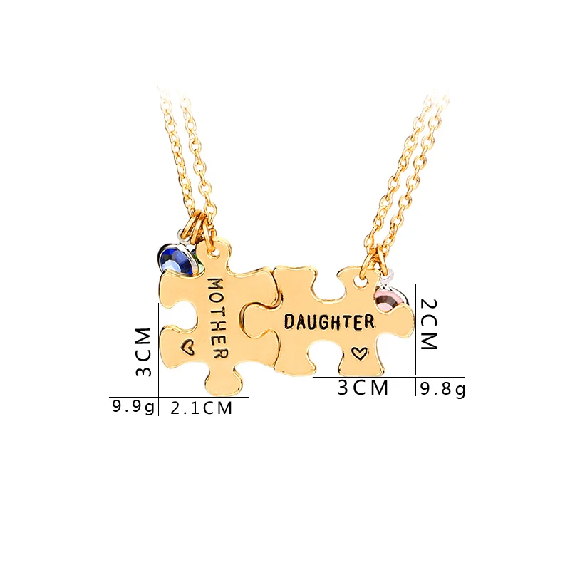 Женское Ожерелье пазл с двумя вышивками|puzzle necklace|necklace womenpendant for necklace |